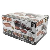 Wholesale - 10pc GH ALUM. DARK COPPER NON-STICK COOKWARE SET W/INDUCTION BASE & SS HOLLOW HANDLE C/P 2, UPC: 85081316172